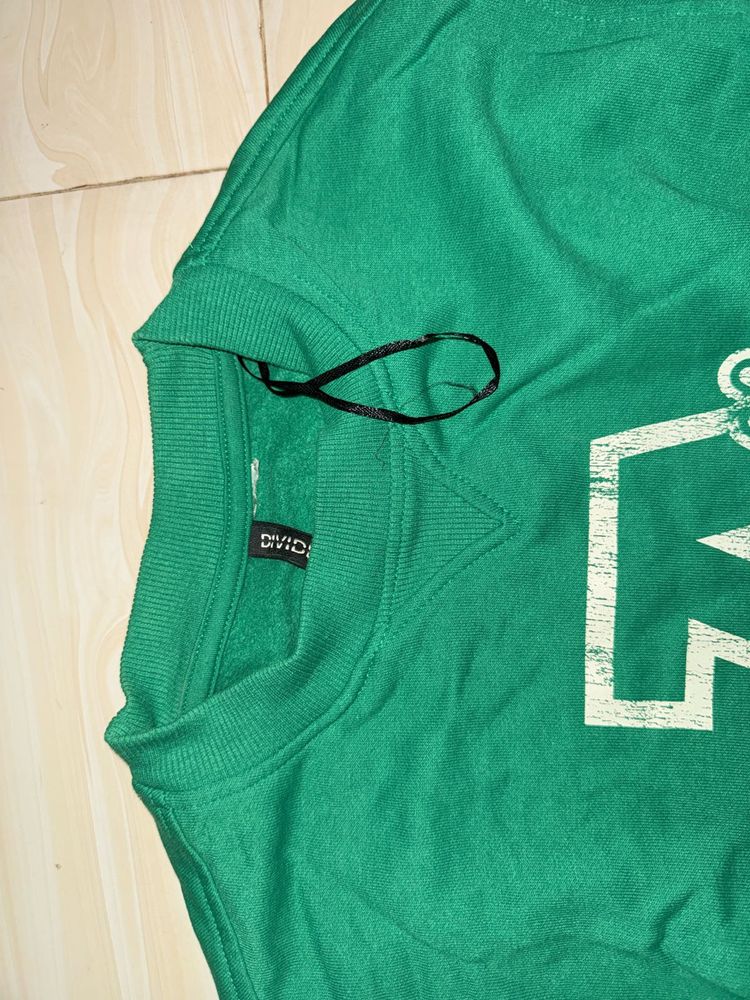 H&amp;M Green Printed Sweater