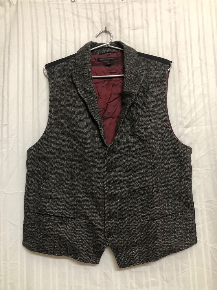 John Varvatos U.S.A Black Waistcoat