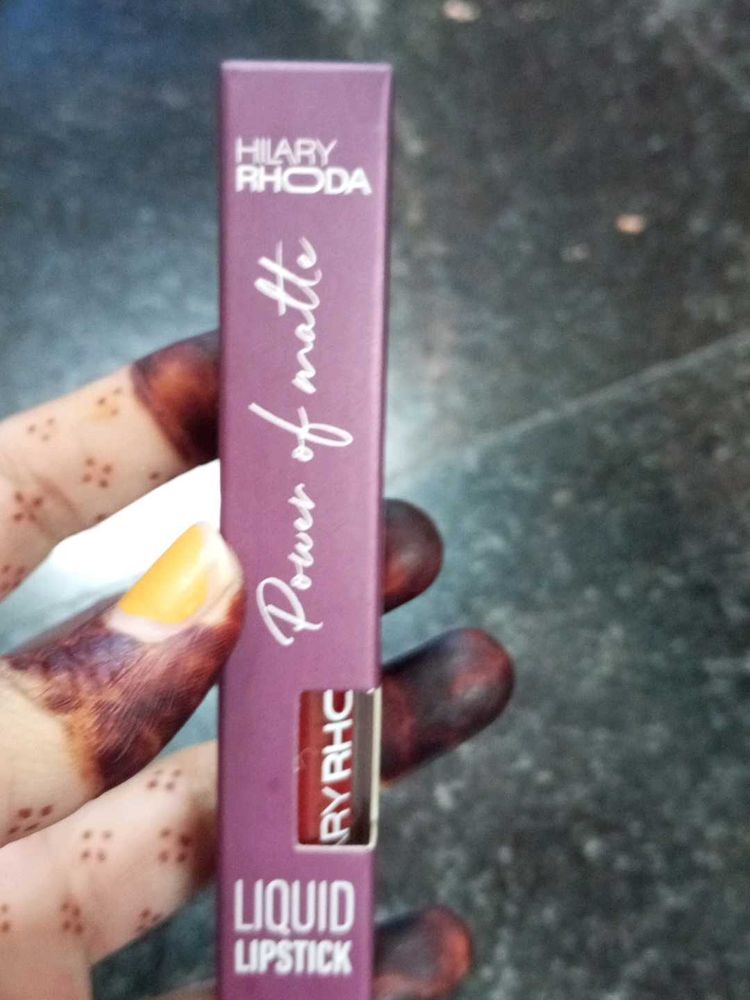 Hilary Rhoda Power of Matte Lipstick