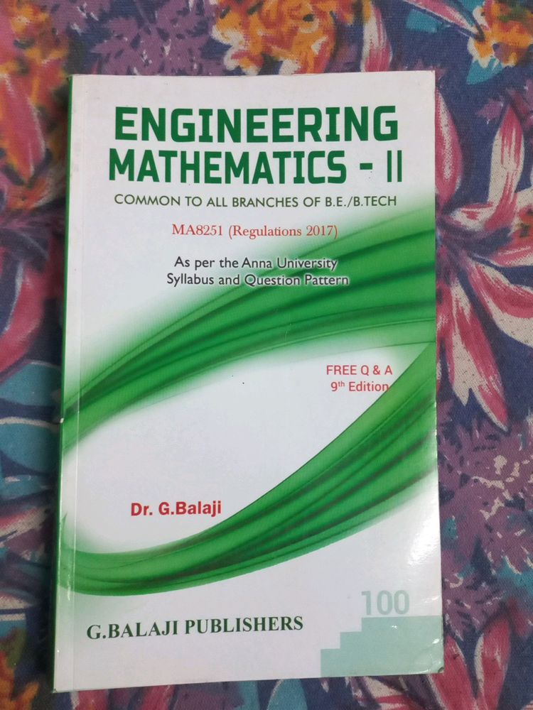 Engineering Mathematics -II Textbook