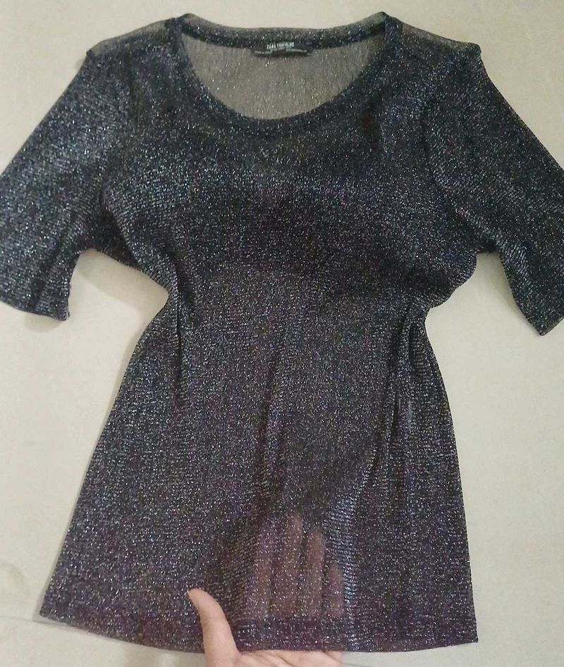 Sparkly Black Top