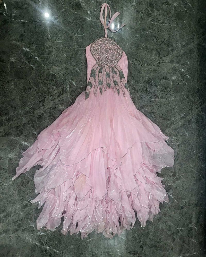 Pink Layered Party Dress