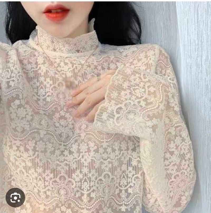 Lace Mock Neck Top