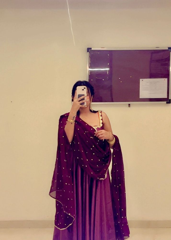 Anarkali With Dupatta