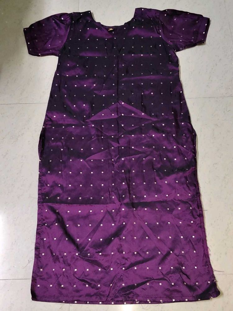 Purple Polka Dot Kaftan