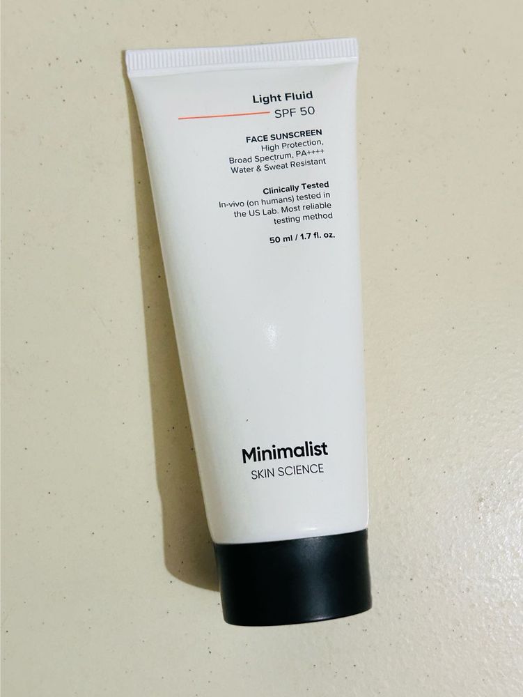 Minimalist SPF 50 Sunscreen