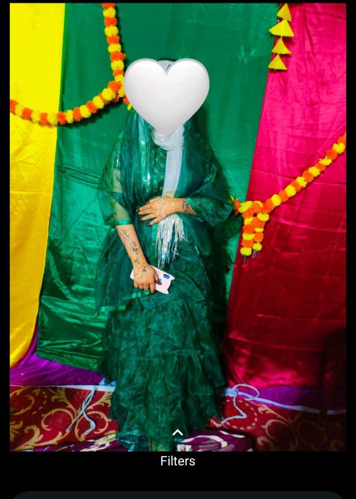 Emerald Green Ethnic Gown