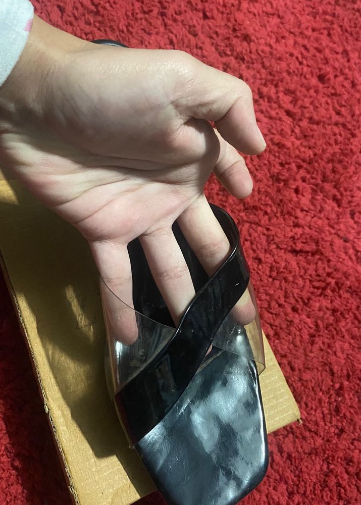 Black Heeled Sandals