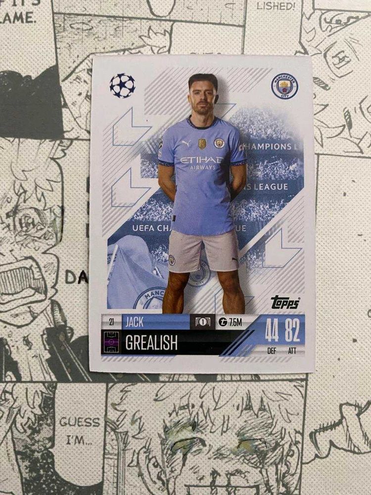 JACK GREALISH Match Attax Base Card