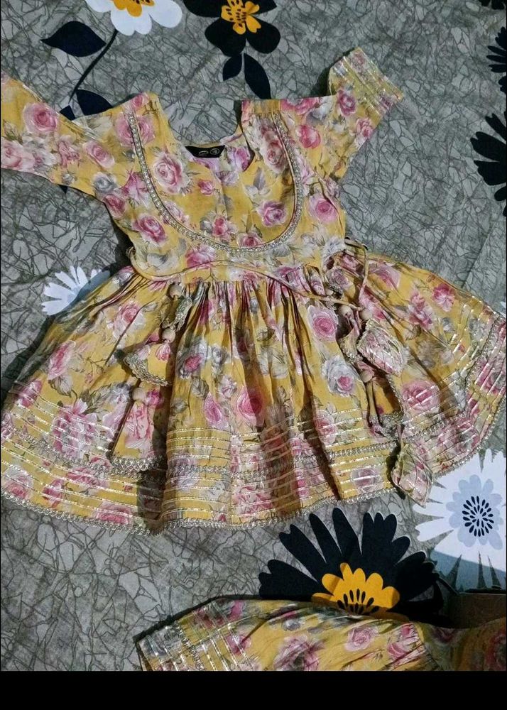 Floral Print Girls sarara Dress