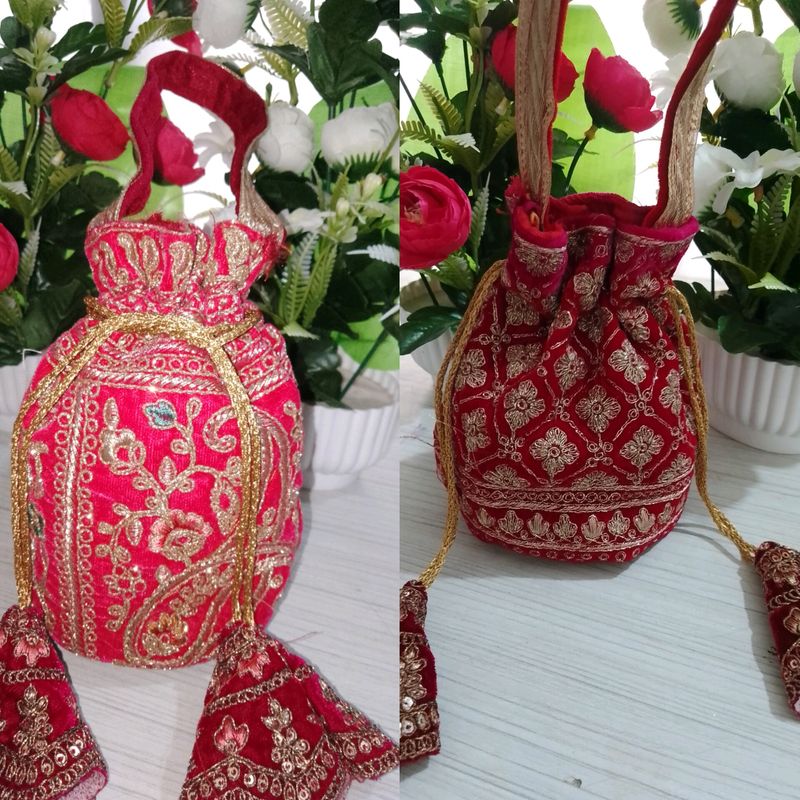 Set 2 Combo Wedding Potli Bags