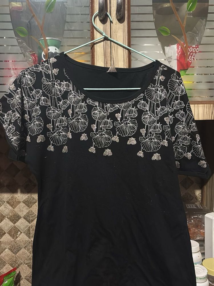 Black Graphic Tee