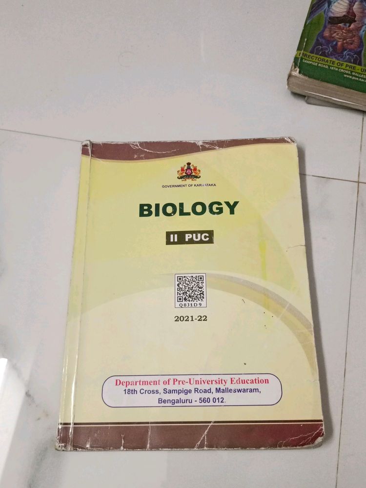 Biology 2nd Puc Book