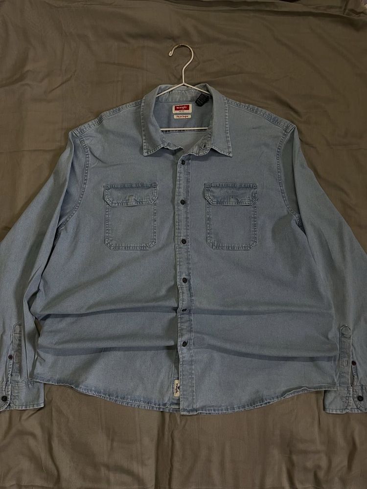 Vintage 90s Wrangler Denim Shirt