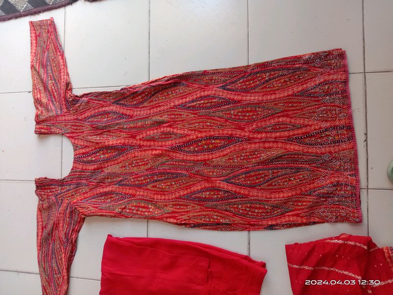 Plazo Suit With Dupatta