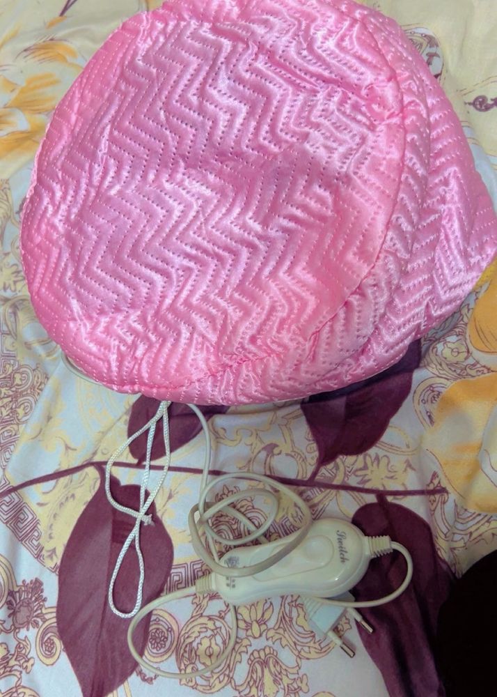 Pink Heated Hair Cap