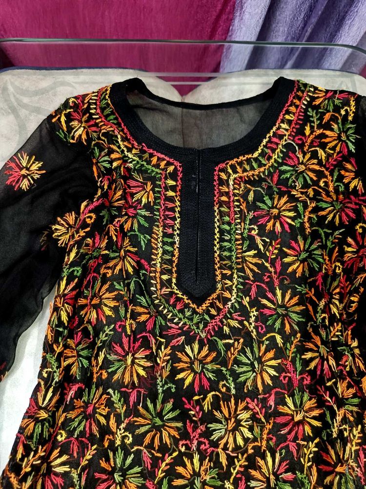 Chikankari Multicolour Kurta