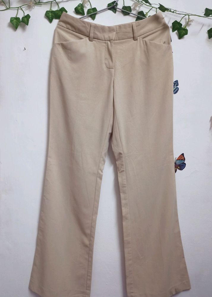 daisyfuentes | Aesthetic Beige Bootcut | Trousers