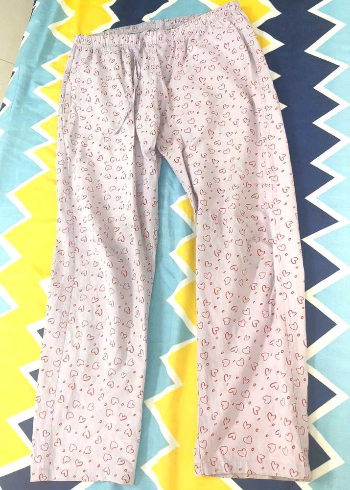 Heart Print Pajama Pants
