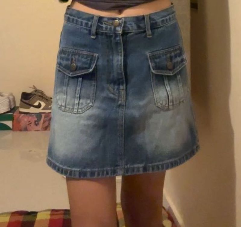 Denim Mini Skirt