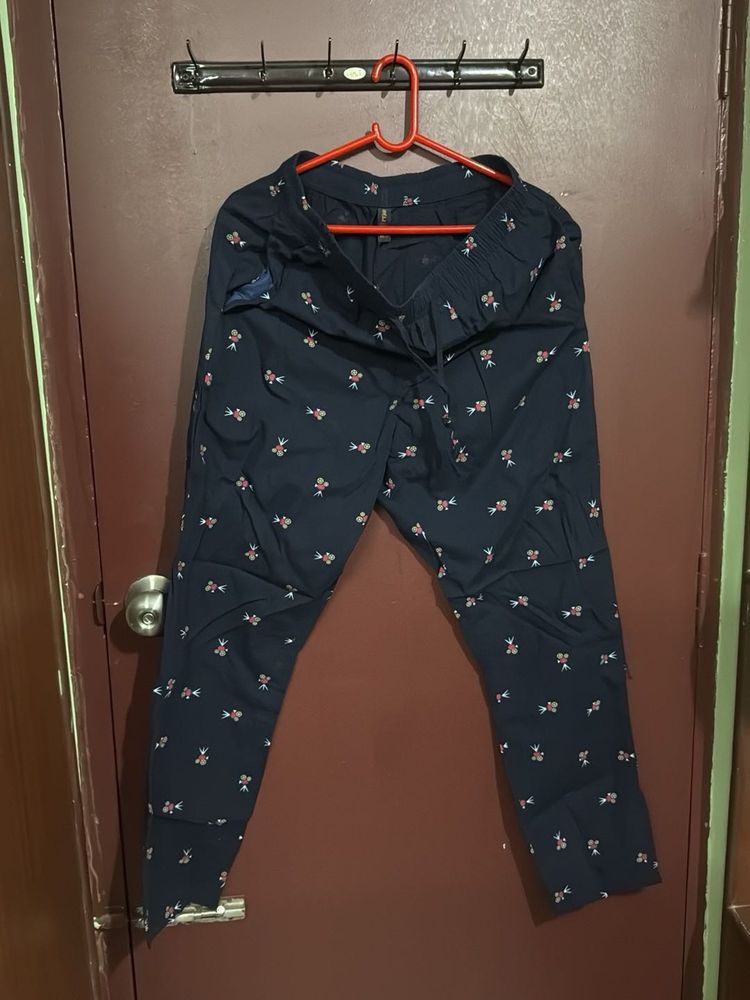 Floral Print Casual Pants