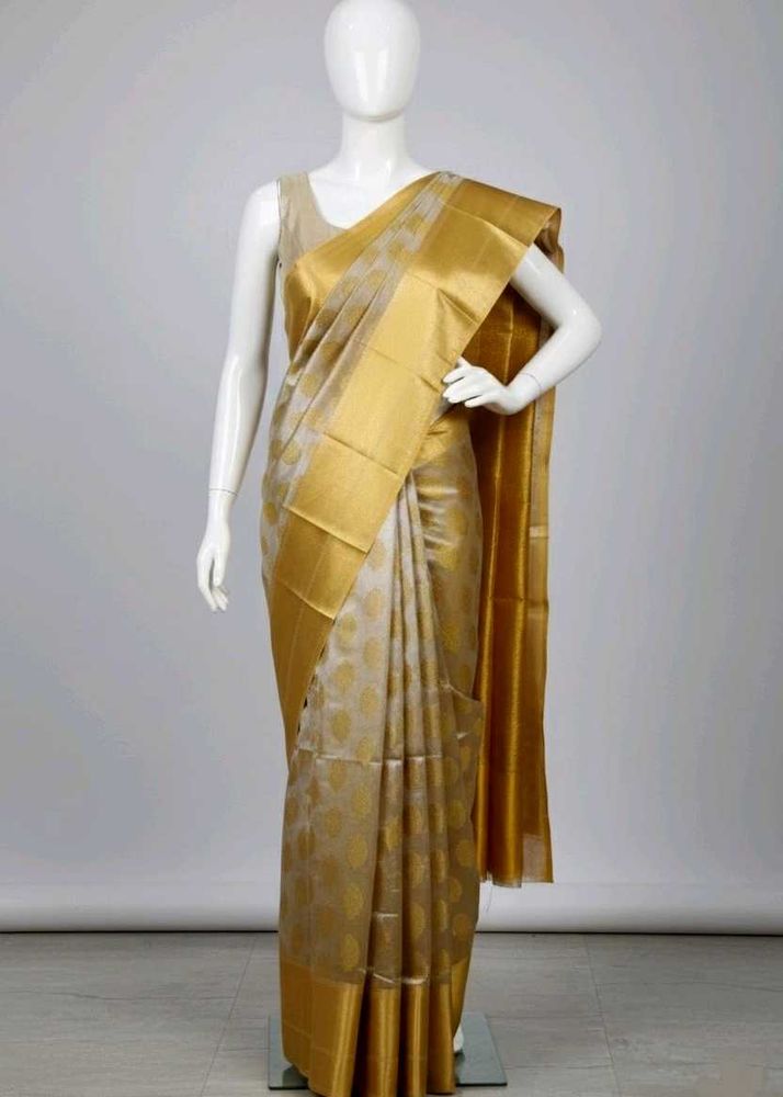 Elegant Gold Saree