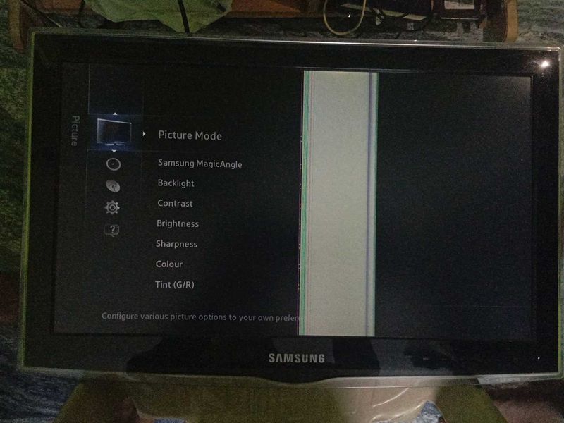 Samsung Tv Display Line Issue Working Properly
