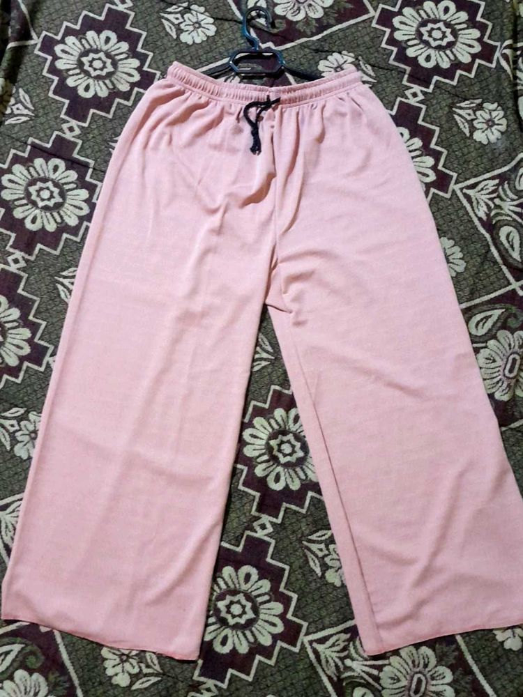 Pink Wide Leg Palazzo Pants