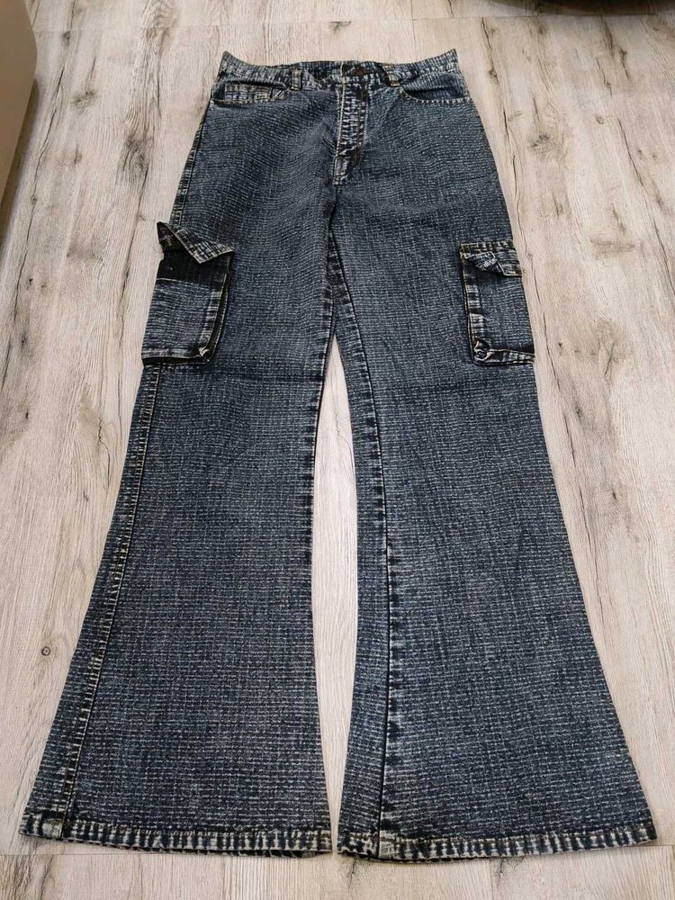 Sc9195 Mistair Cargo Bootcut Jeans Waist 28