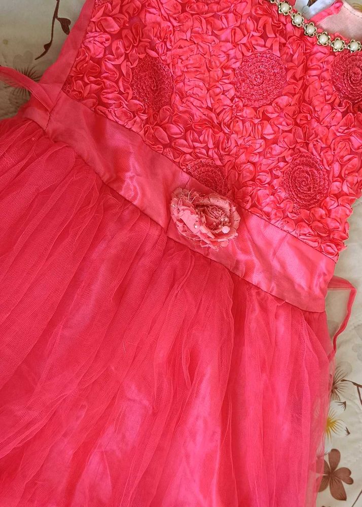 Red Nd Pink Party Dress
