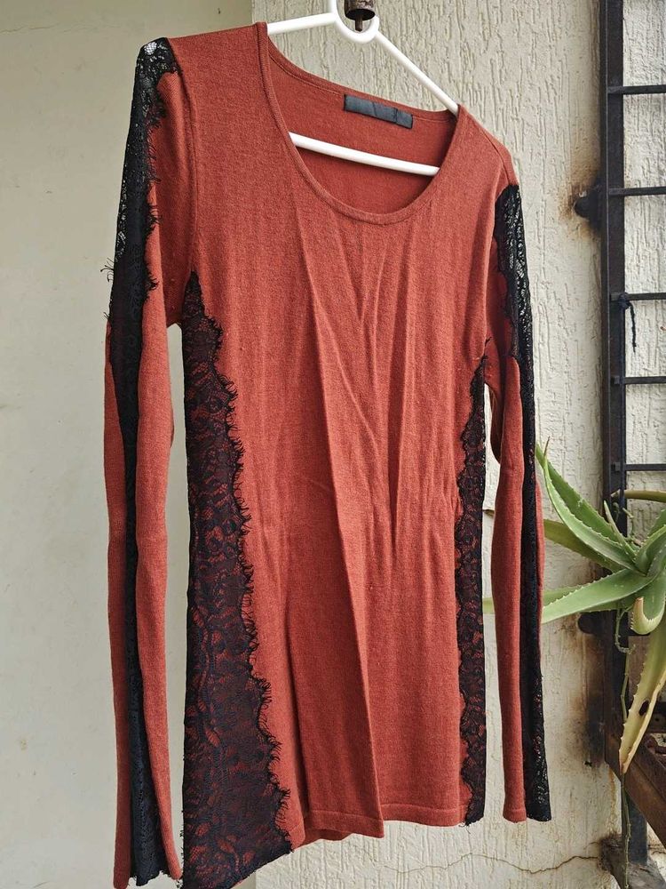 Gorgeous Laced Brown Top