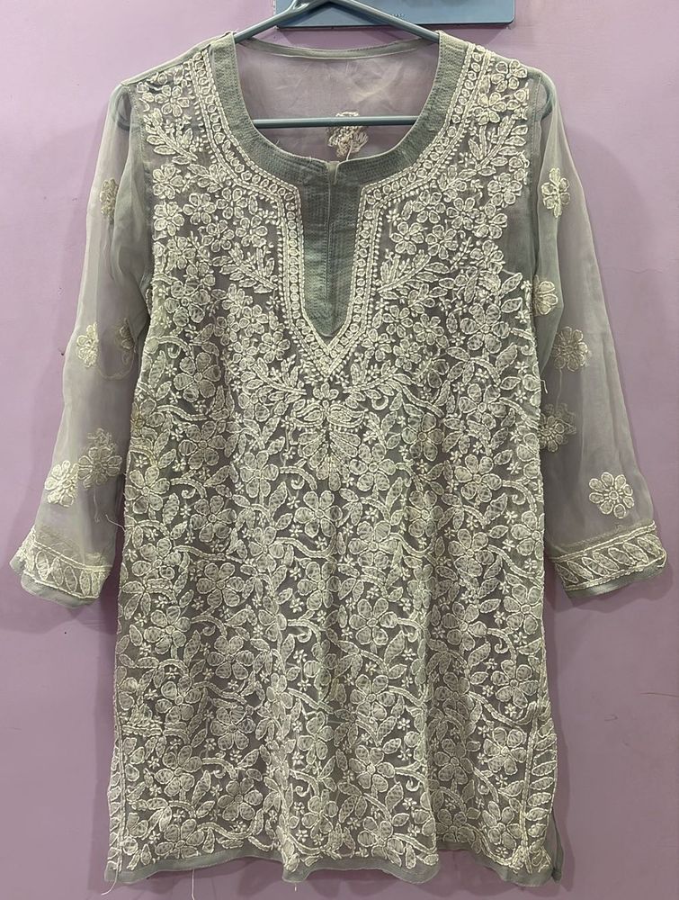 Elegant Embroidered Kurti Top