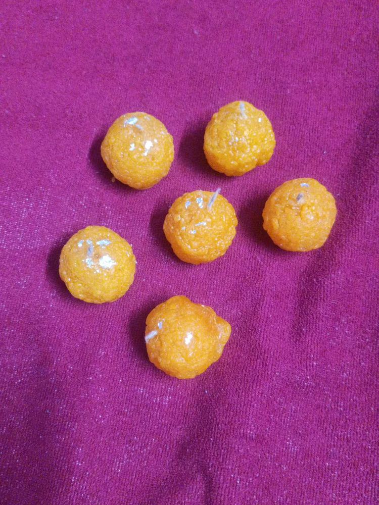 Handmade Motichur Ladoo Candle,