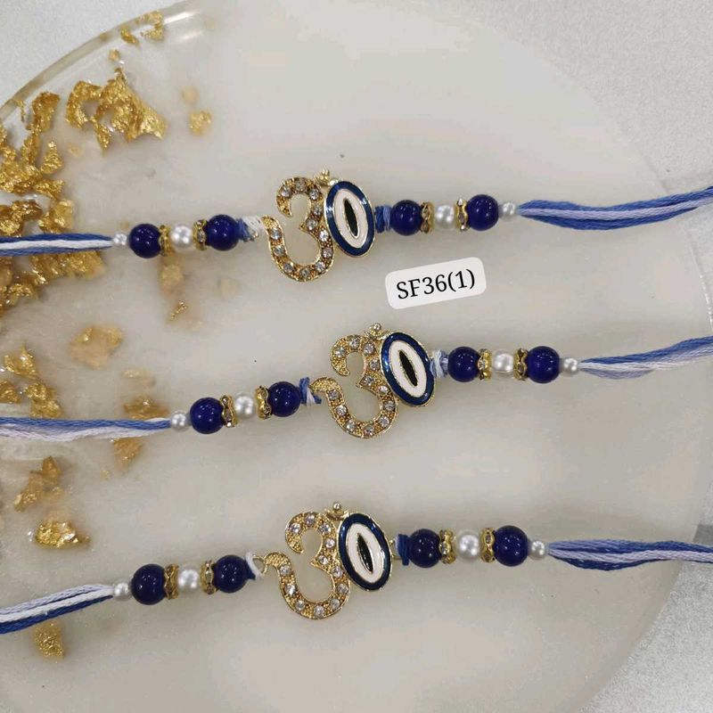 Set Of 3 Om Rakhi