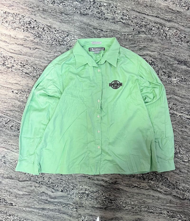 Mint Green Sportime Teams Button-Down