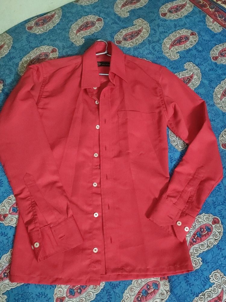 Red Premium Cotton T Shirt Length 27