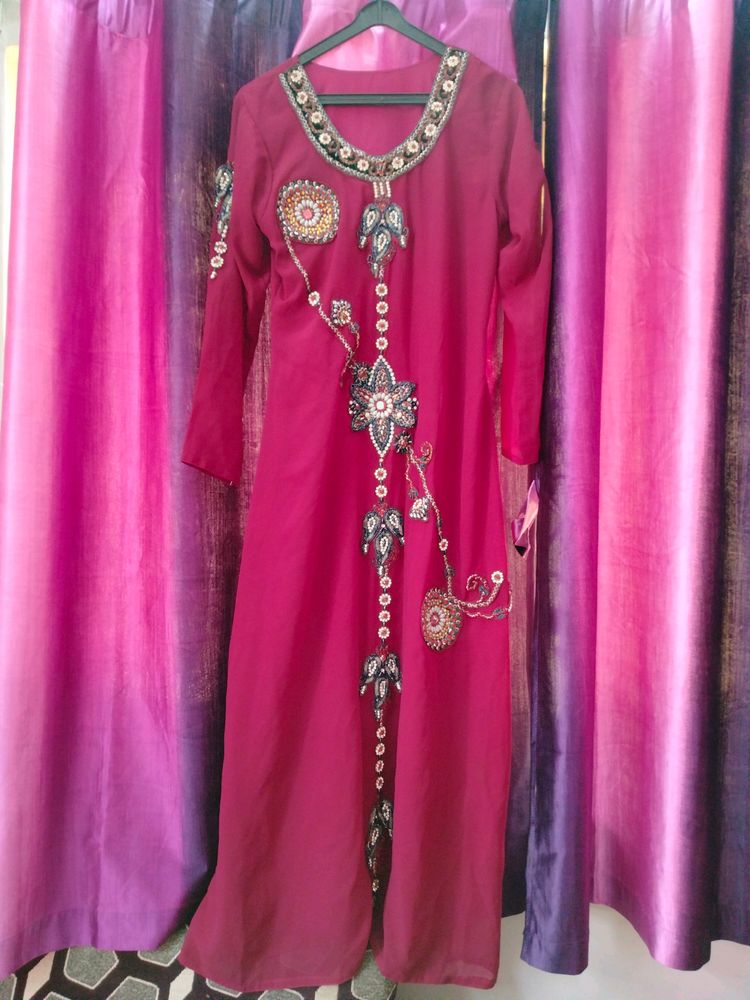 Vine Colour Gown For Women