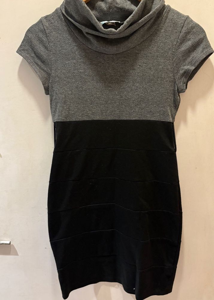 Stylish Two-Tone Dress