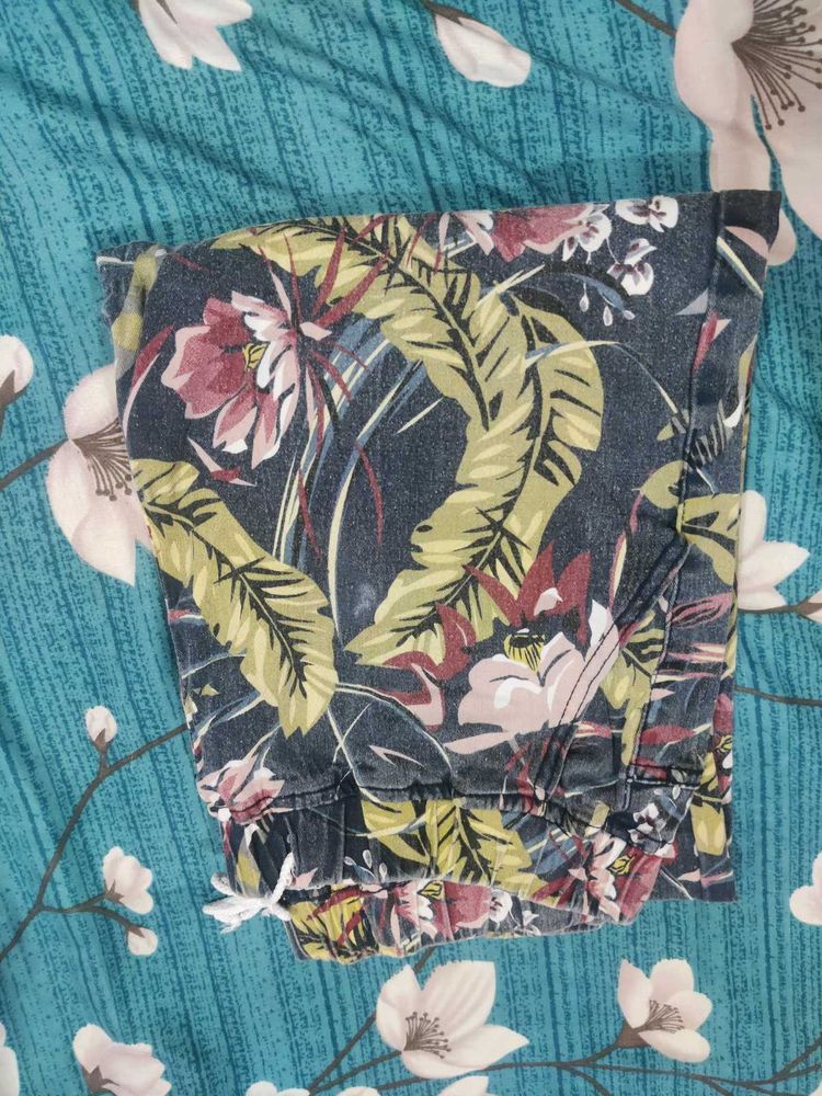 Floral Print Pants