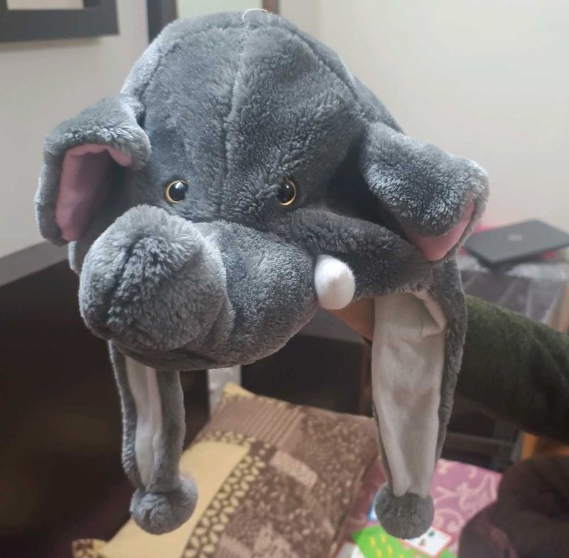 Adorable Elephant Plush Winter Cap for Baby &amp; Kids