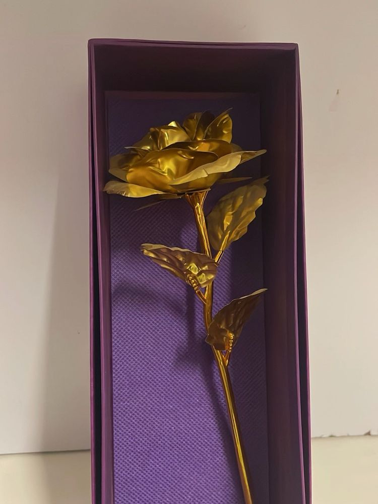 Golden plated Rose