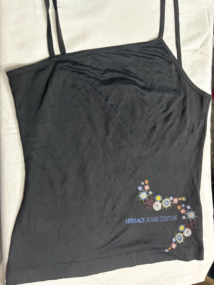 Versace black camisole