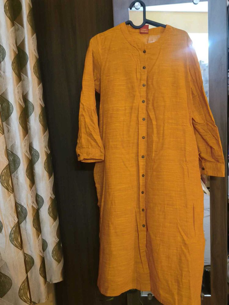 Mustard Yellow Kurti