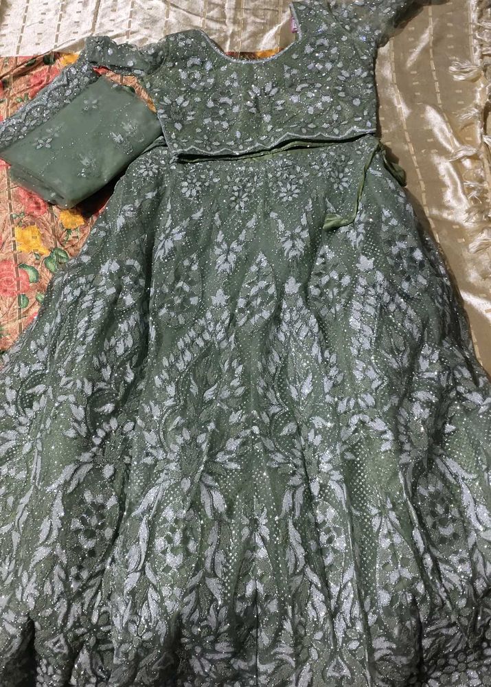 Green Colour Lehenga