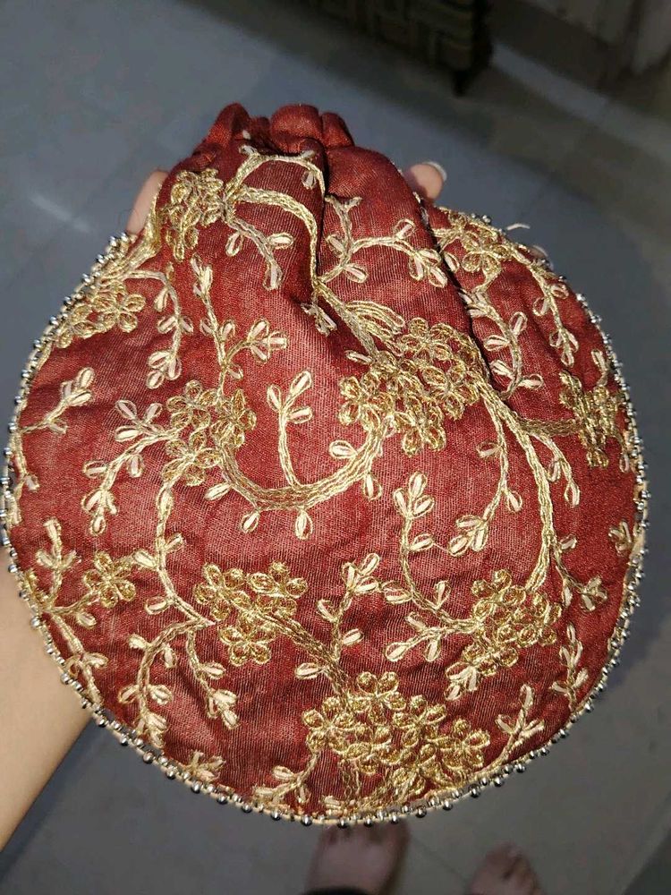Embroidered Potli Bag