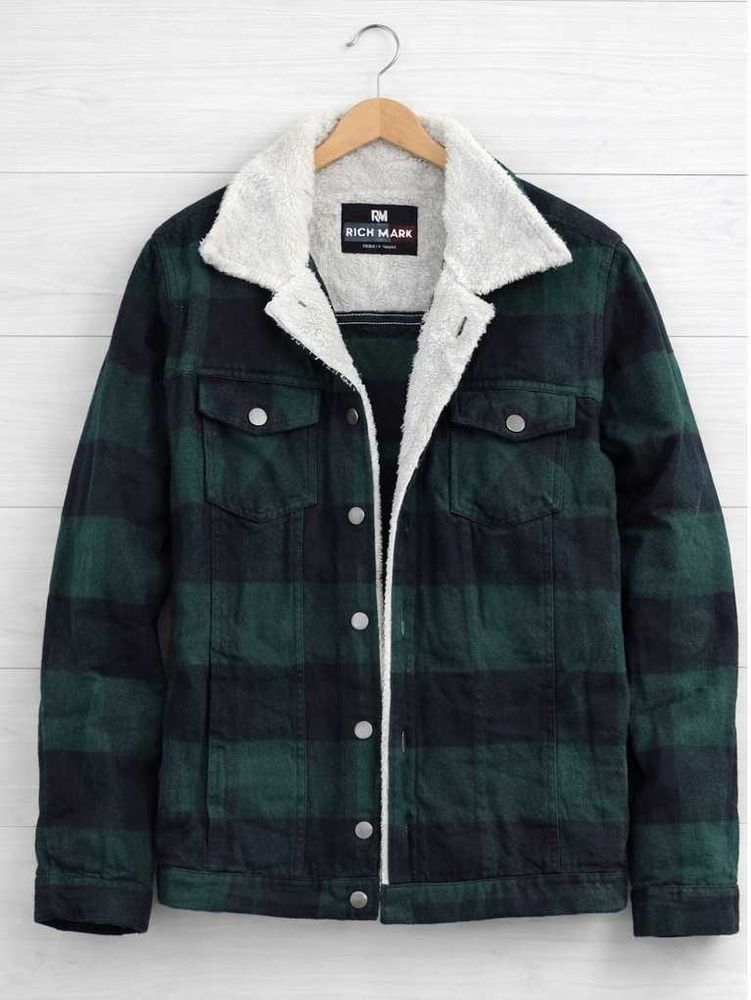 Rich Mark Plaid Sherpa Jacket