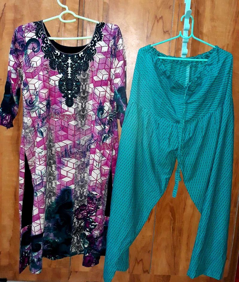 Pakistani Kurti, Pant &amp; Dupatta Set