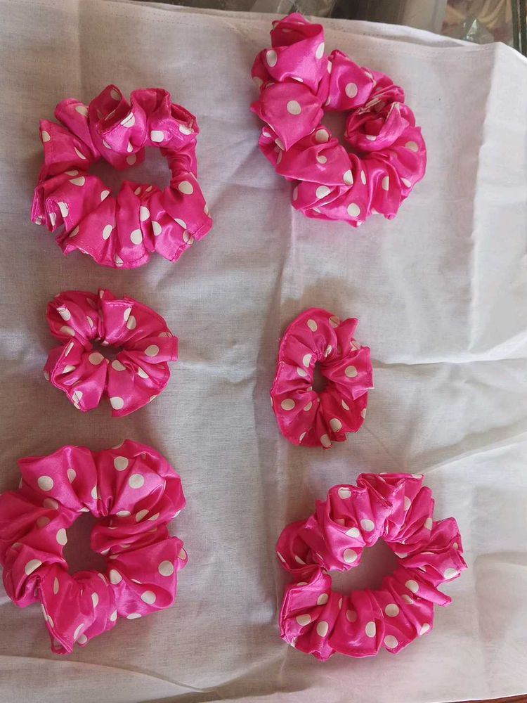 Beautiful and Premium Scrunchies (3 Pairs)