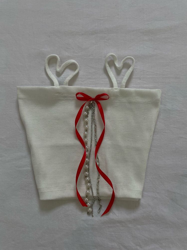 White Spaghetti Strap Tank