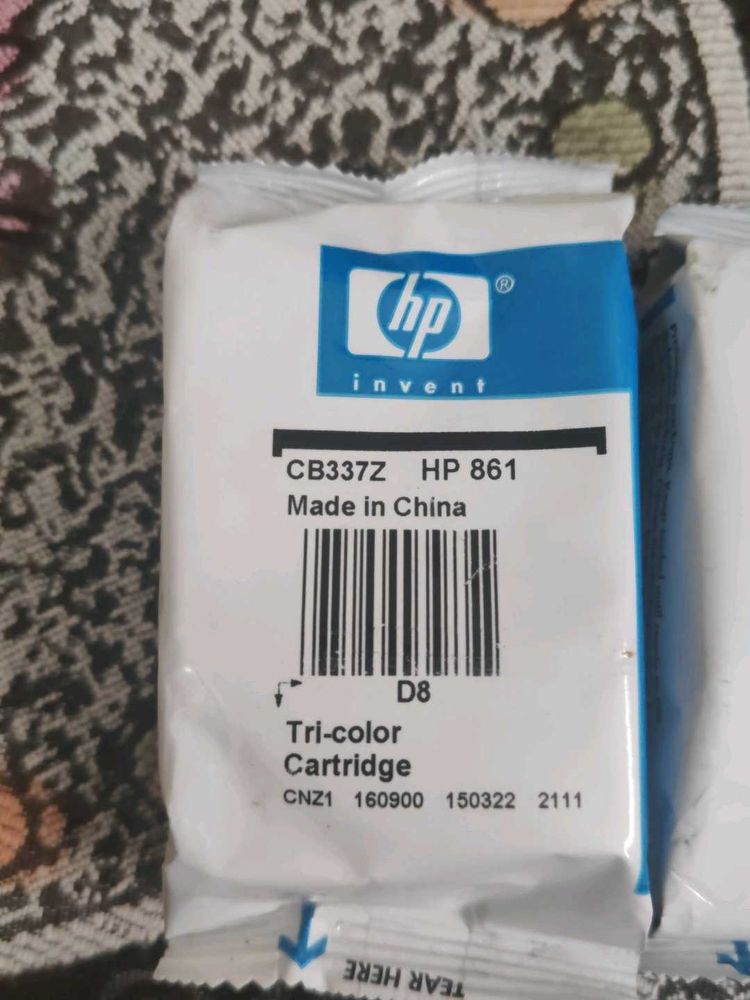 HP 861 Tri-color Cartridge SET OF 3